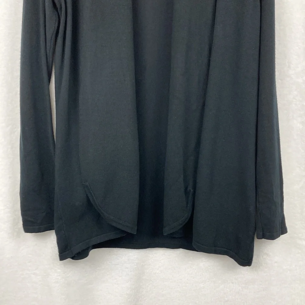 Women’s Black Shawl Collar Open Cardigan sz Medium